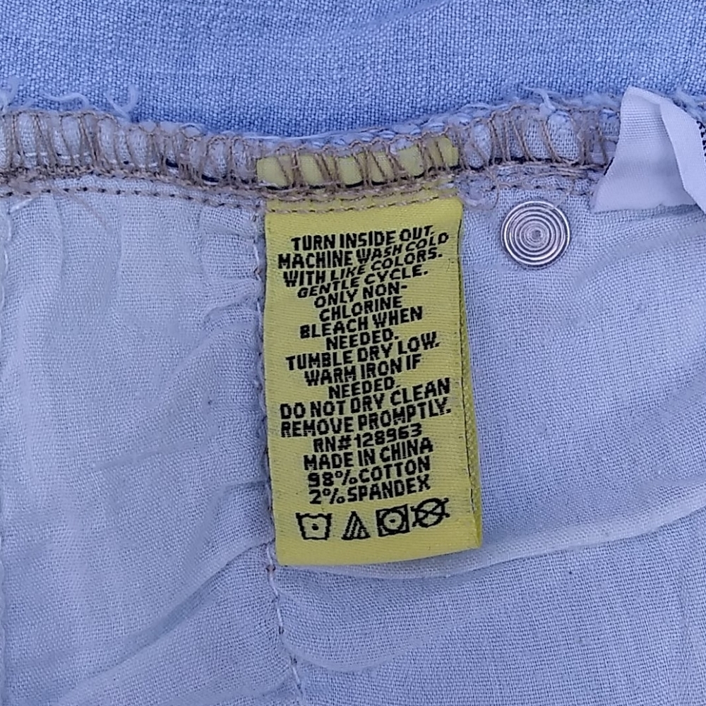 Indigo Rein Destroyed High Waist Denim Shorts Sz 0 - Picture 6 of 6